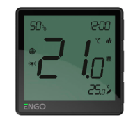 ENGO  EONE230B Інтернет-термостат прихованого монтажу ZigBee 3.0, жив. 230В (чорний)