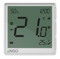 ENGO  EONE230W Інтернет-термостат прихованого монтажу ZigBee 3.0, жив. 230В (білий)