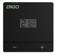 ENGO EASY230B Дротовий добовий термостат, 230В (чорний)