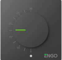 ENGO ESIMPLE230B Дротовий добовий термостат,230В (чорний)