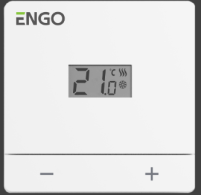 EASY-24W Добовий термостат, дротовий, 24В, білий