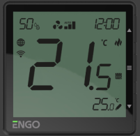 EFAN-230B Інтернет-регулятор фанкойлу, дротовий, 230V, WI-FI, чорний