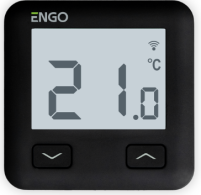 E10B230WiFi Інтрнет-термостат з WI-FI, чорний, жив. 230 В