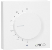 ENGO ESIMPLE230W Дротовий добовий термостат,230В (білий)
