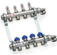 Розподільчий коллектор з витратомірами HKV-D 5 нержавіюча сталь