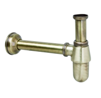 Сифон  McALPINE  для умивальника без зливу 200AB антична бронза