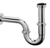 Сифон  McALPINE  для умивальника трубний без зливу 11/4х32 мм 215-M хромований PREMIUM