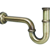 Сифон  McALPINE  для умивальника трубний без зливу 11/4х32мм 215AB антична бронза