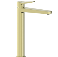 ARMATURA MALAGA Змішувач для умивальника настільний, в к-ті сифон click-clack, BRUSHED LIGHT GOLD