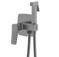 ARMATURA MALAGA мішувач для біде, настінн. прихов. монтажу, PVD GUN METAL GREY