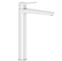 ARMATURA MALAGA Змішувач для умивальника настільний, в к-ті сифон click-clack, WHITE