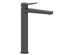 ARMATURA MALAGA Змішувач для умивальника настільний, в к-ті сифон click-clack, BLACK