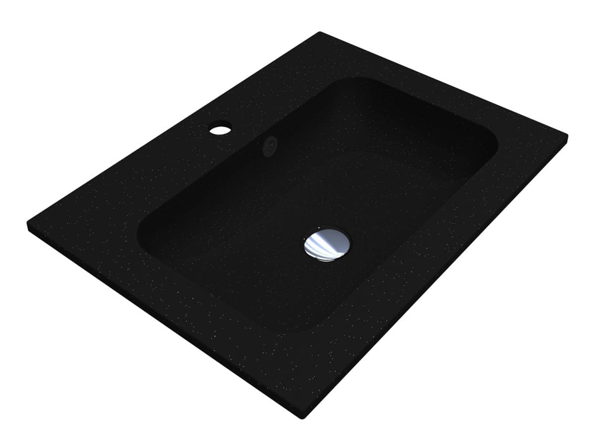 Умивальник DELLA 600 MIRASTONE BLACK SHINE